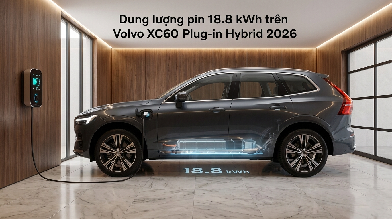 dung lượng pin trên Volvo XC60