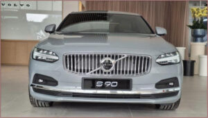 Luxury Volvo S90 sedan front view