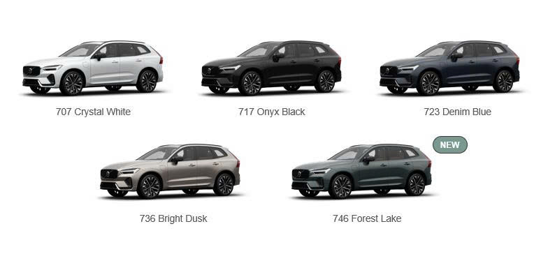 màu ngoại thất Volvo XC60 Plug-In Hybrid 2026