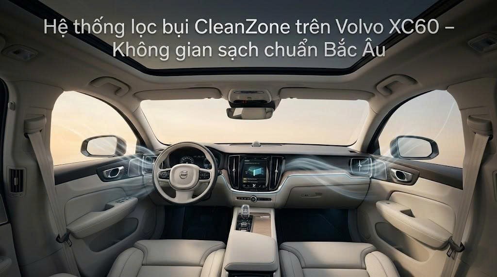 Lọc bụi CleanZone trên Volvo XC60